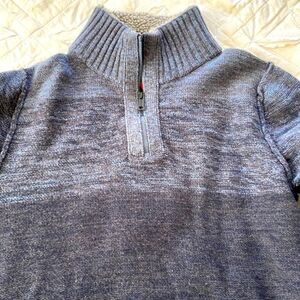 Strellson 1/4 zip shades of blue Sweater, Noah-T design